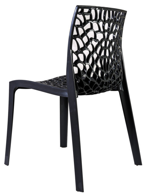 Krzesło Plastikowe Fracta Czarne