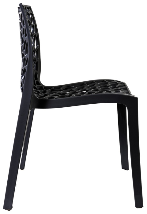 Krzesło Plastikowe Fracta Czarne