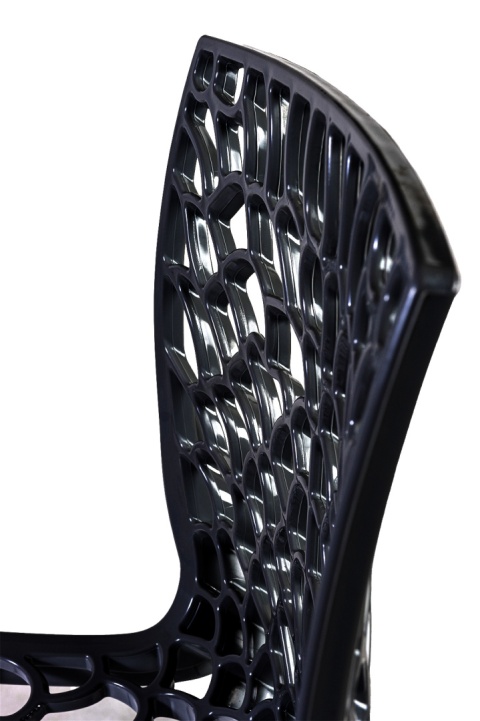 Krzesło Plastikowe Fracta Czarne