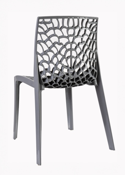 Krzesło Plastikowe Fracta Szare