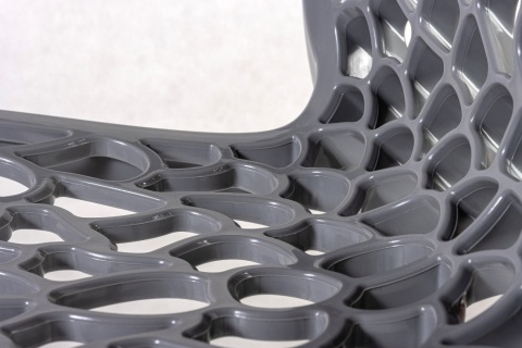 Krzesło Plastikowe Fracta Szare