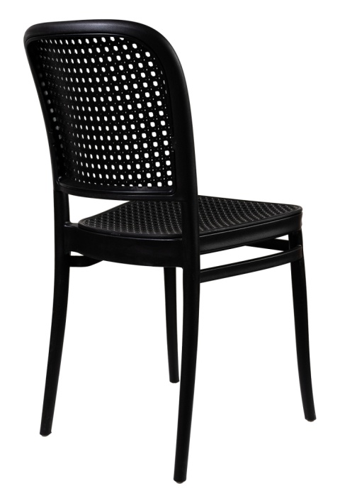 Krzesło Plastikowe Retta Czarne