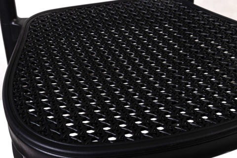 Krzesło Plastikowe Retta Czarne