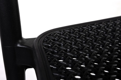 Krzesło Plastikowe Retta Czarne