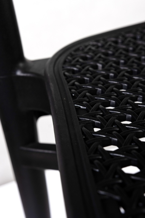 Krzesło Plastikowe Retta Czarne