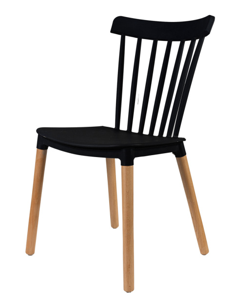 Krzesło Skandynawskie Finn Czarne