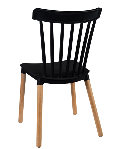 Krzesło Skandynawskie Finn Czarne