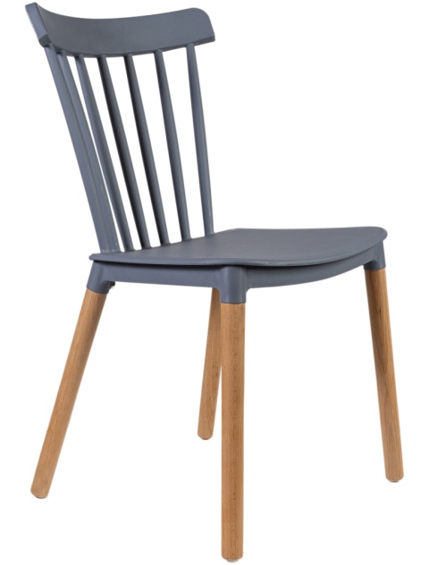 Krzesło Skandynawskie Finn Szare