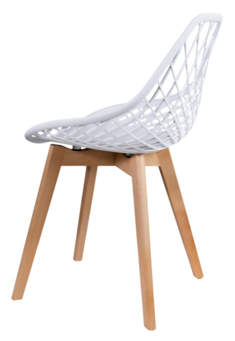 Krzesło Skandynawskie Nido Białe