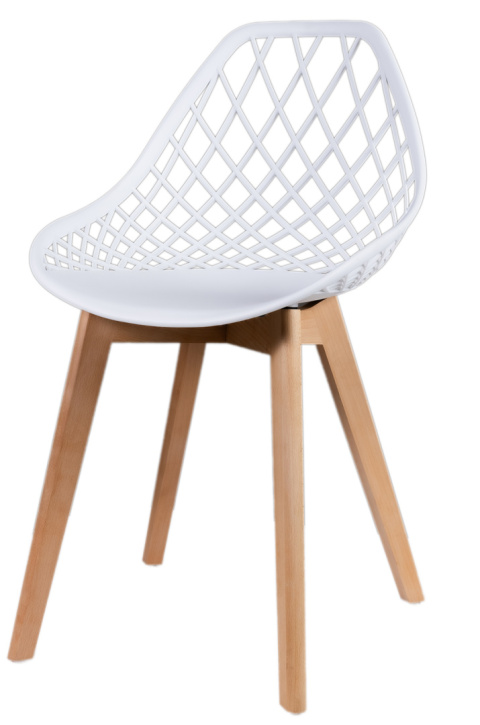 Krzesło Skandynawskie Nido Białe