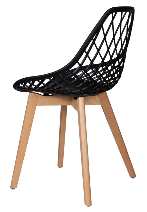 Krzesło Skandynawskie Nido Czarne
