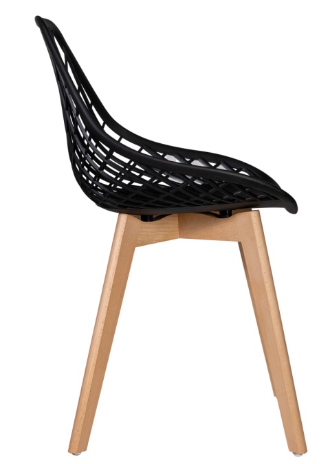 Krzesło Skandynawskie Nido Czarne