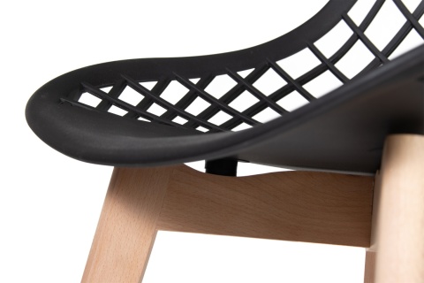 Krzesło Skandynawskie Nido Czarne