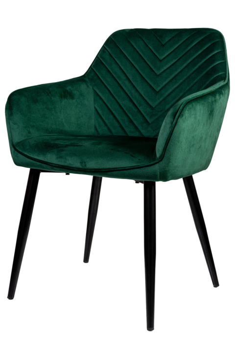 Krzesło Tapicerowane Zenith Butelkowa Zieleń