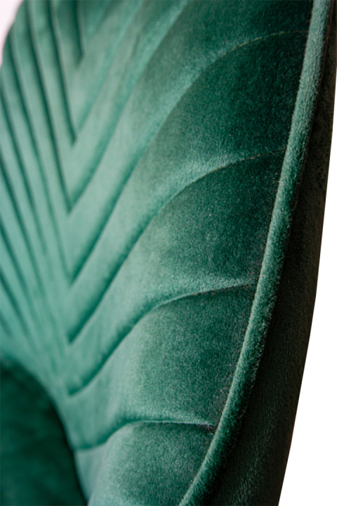 Krzesło Tapicerowane Zenith Butelkowa Zieleń