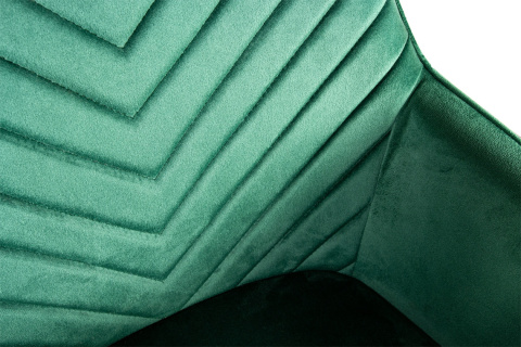 Krzesło Tapicerowane Zenith Butelkowa Zieleń