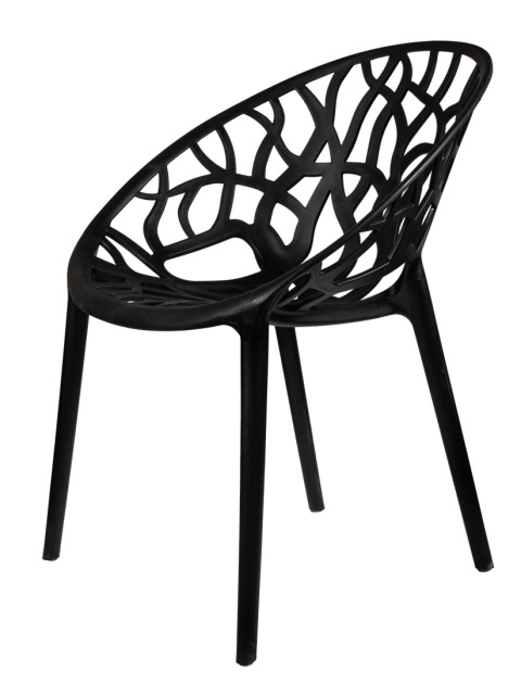 Krzesło plastikowe Gaia Czarne