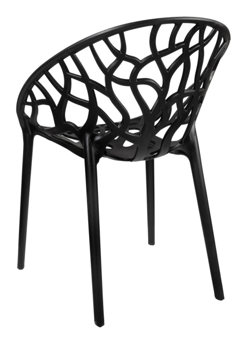Krzesło plastikowe Gaia Czarne