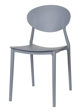 Krzesło plastikowe Luno Szare