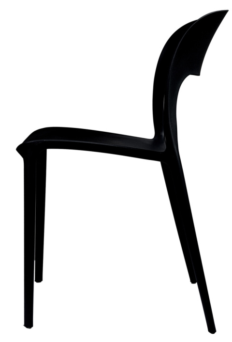 Krzesło plastikowe Mono Czarne