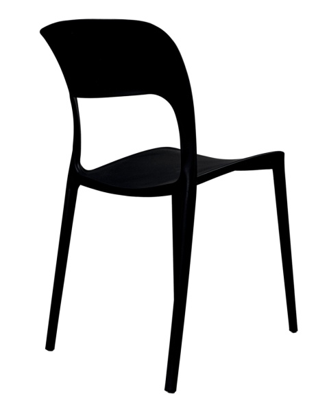 Krzesło plastikowe Mono Czarne