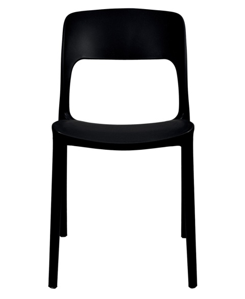 Krzesło plastikowe Mono Czarne