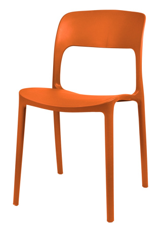 Krzesło plastikowe Mono Pomarańczowe
