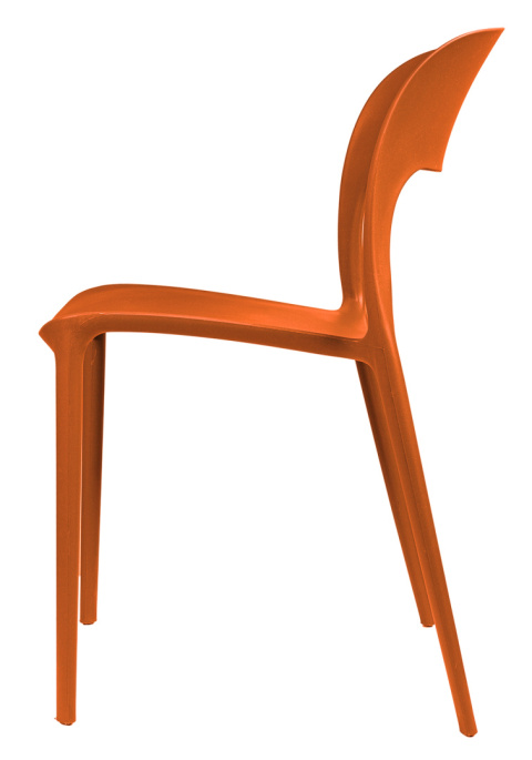 Krzesło plastikowe Mono Pomarańczowe