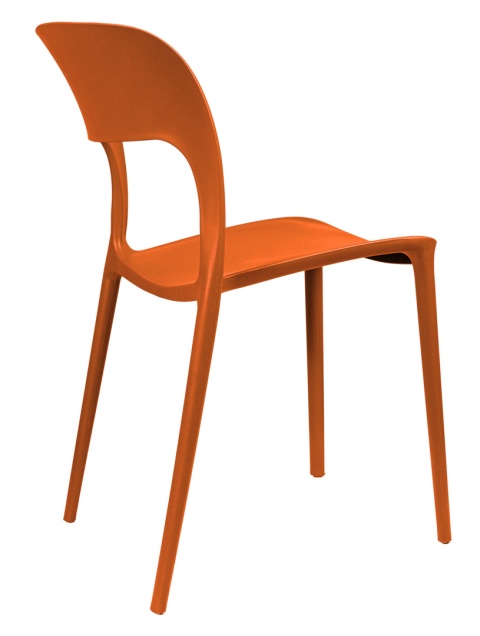 Krzesło plastikowe Mono Pomarańczowe