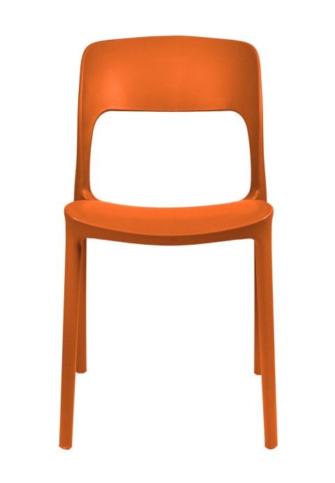 Krzesło plastikowe Mono Pomarańczowe