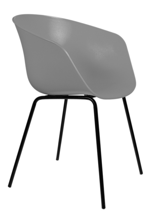 Krzesło plastikowe Solaris Szare