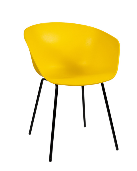 Krzesło plastikowe Solaris Żółte