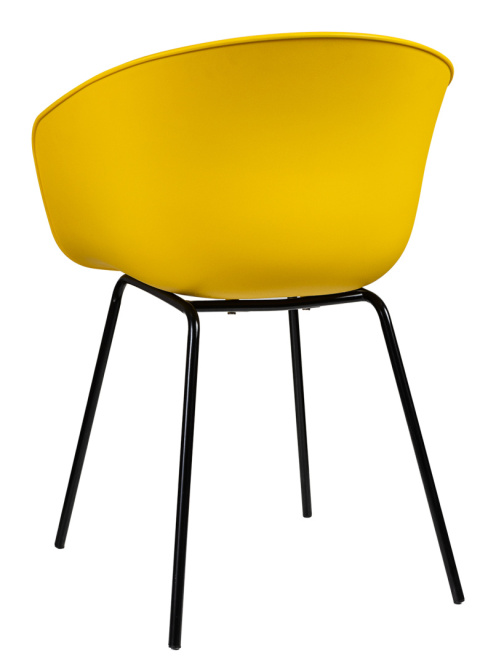 Krzesło plastikowe Solaris Żółte