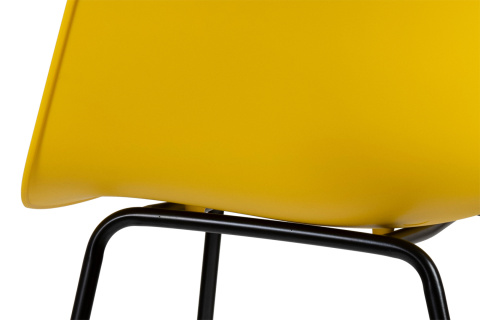Krzesło plastikowe Solaris Żółte