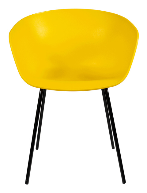 Krzesło plastikowe Solaris Żółte