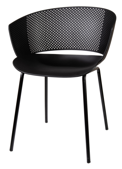 Krzesło plastikowe Solstice Czarne