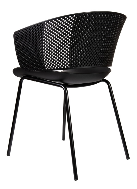 Krzesło plastikowe Solstice Czarne