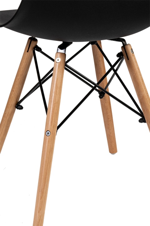 Krzesło skandynawskie Ember Czarne