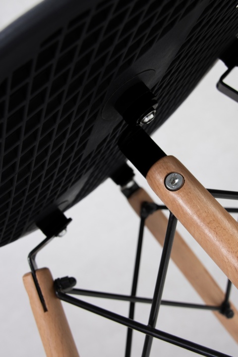 Krzesło skandynawskie Nordy Czarne