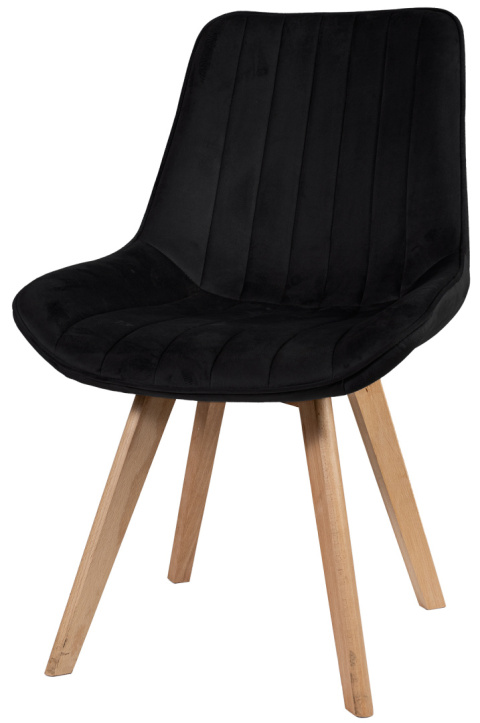 Krzesło tapicerowane Eclipse Czarne