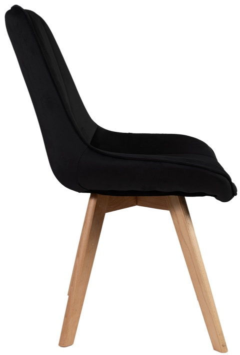 Krzesło tapicerowane Eclipse Czarne