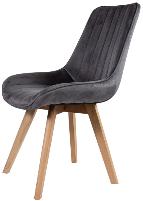 Krzesło tapicerowane Eclipse Szare