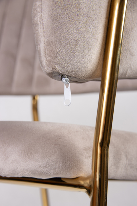 Krzesło tapicerowane Velora Szare