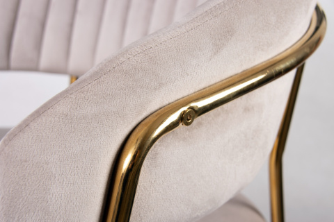 Krzesło tapicerowane Velora Szare