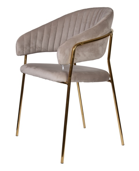 Krzesło tapicerowane Velora Szare