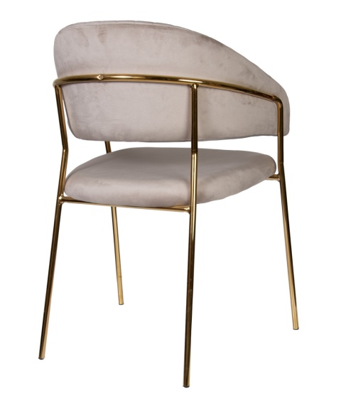 Krzesło tapicerowane Velora Szare