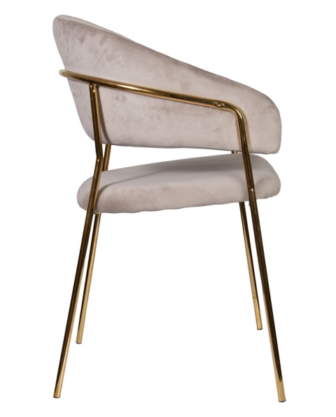 Krzesło tapicerowane Velora Szare