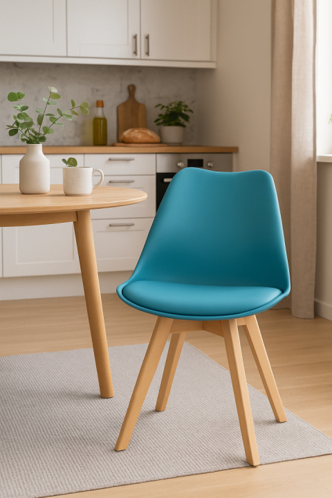 Krzesło Skandynawskie Lapo Niebieskie