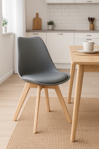 Krzesło Skandynawskie Lapo Szare