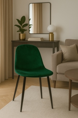 Krzesło Tapicerowane Harmony Zielone